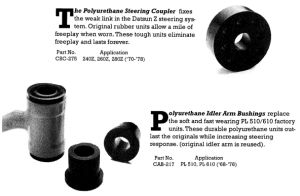 Polyurethane steering coupler
